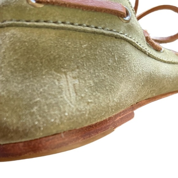 Frye Suede Wendy Lace-Up Loafers - Picture 5 of 8